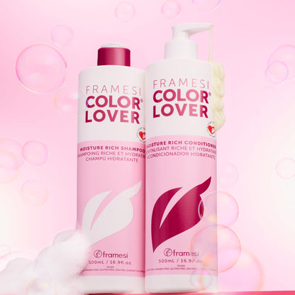 Framesi Color Lover Moisture Rich Conditioner, Sulfate Free Conditioner with Coconut Oil and Quinoa, Color Treated Hair