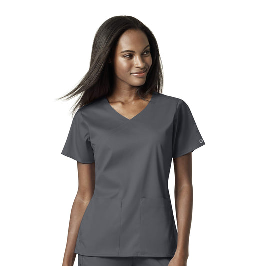 Wink Women's Women's 4 Pocket Wrap Scrub Top