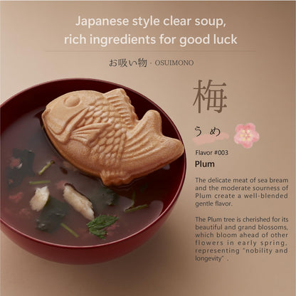 Japanese traditional flavor soups gift 6pack(Mushroom, bamboo, plum)