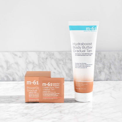 m-61 Hydraboost Gradual Tan Body Butter | Unscented, Hydrating, Firming Body Lotion For A Streak-Free, Self-Tan Glow. Formulated With Vitamin E, Aloe, and Coconut Oil - 7.8 Fl Oz