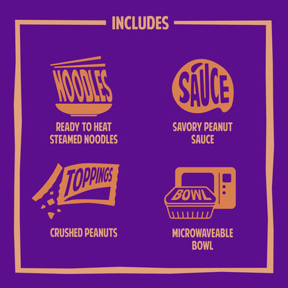 Annie Chun's Peanut Satay Noodle Bowl, 8.71 oz (Pack of 6)
