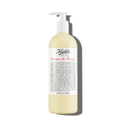 Kiehl's Creme de Corps, Rich, Luscious Body Lotion, with Cocoa Butter and Shea Butter for Fast Absorbing Hydration, Skin Feels Soft and Smooth, Suitable for All Skin Types