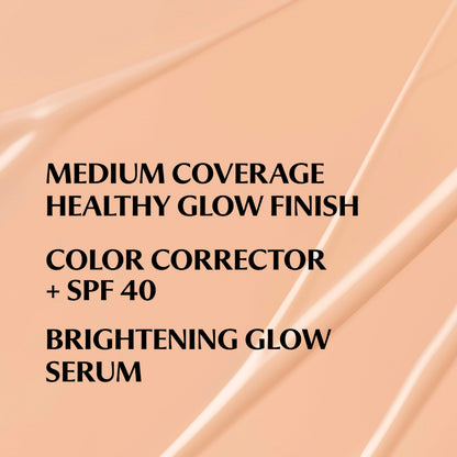 IT Cosmetics CC+ Nude Glow - Medium Coverage Foundation with SPF 40 & Brightening Glow Serum, Lightweight Skin Tint, 2% Niacinamide + Hyaluronic Acid, Up to 24H Hydration, Normal/Dry Skin - 1.08 fl oz