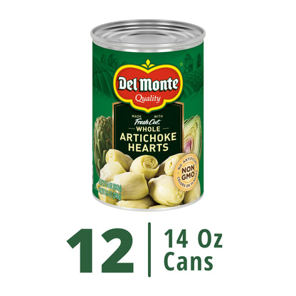 Del Monte® Whole Artichoke Hearts 14 oz. Can, 12 Pack