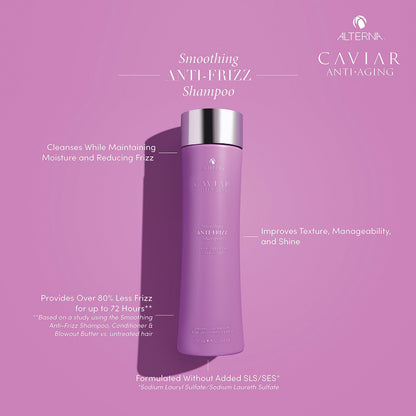 CAVIAR Anti-Aging Smoothing Anti-Frizz Shampoo| For Medium, Thick Hair | Smooths Hair, Tames Frizz | Sulfate Free