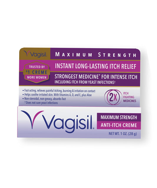 RepHresh Vaginal Gel Eliminates Feminine Odor, Vagisil Anti-Itch Cream Soothes Vaginal Irritation, 4ct 0.07oz, 1oz