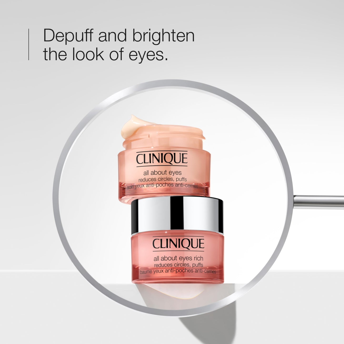 Clinique All About Eyes Rich Eye Cream For Dark Circles With Hyaluronic Acid | Hydrating, Brightening + Depuffing