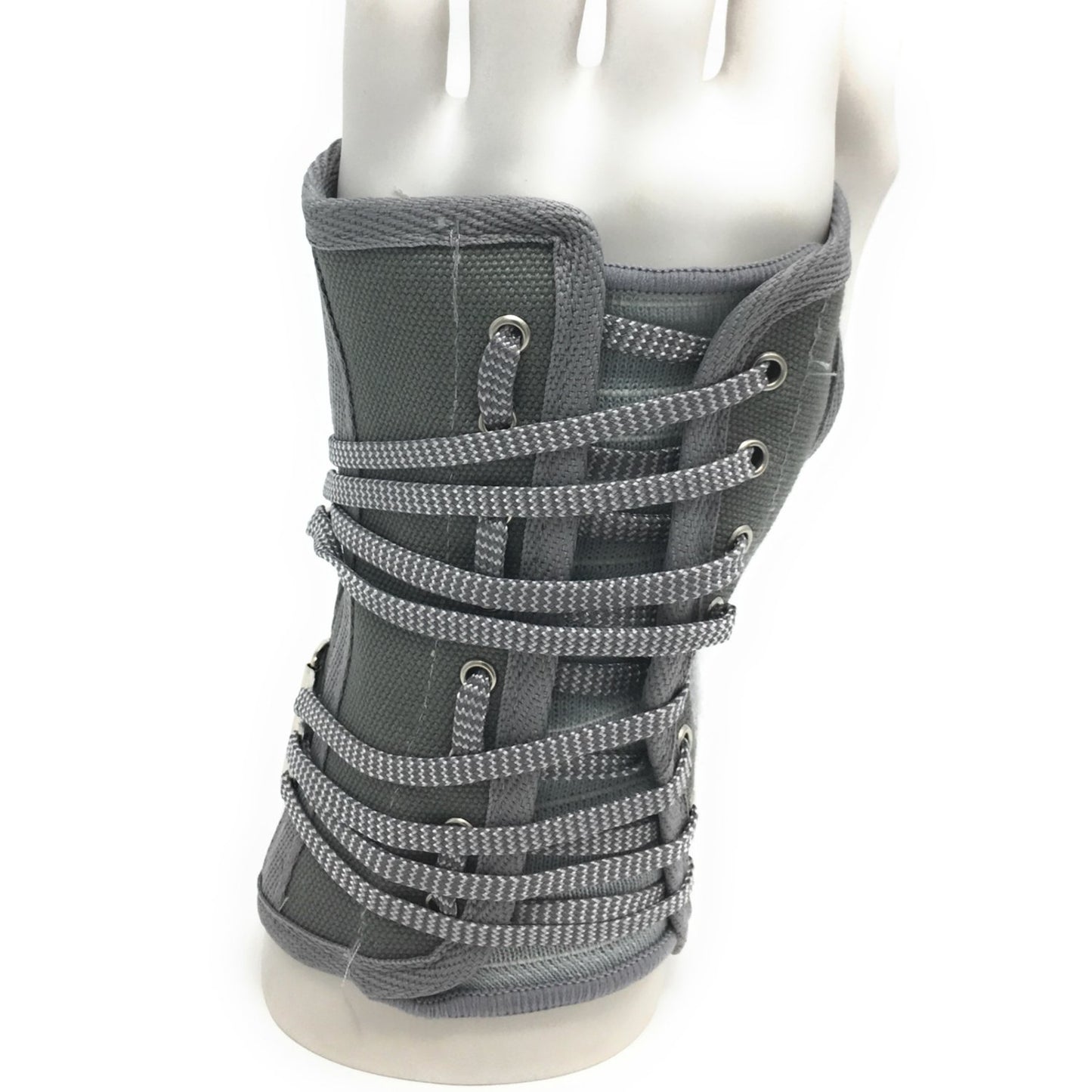 OTC Wrist Splint, Cock-Up Lacing, Canvas, ProChoice, Grey, Medium (Left Hand)