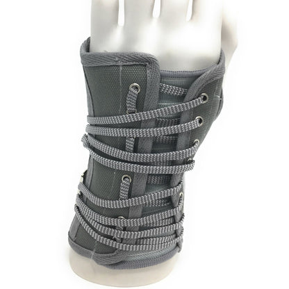 OTC Wrist Splint, Cock-Up Lacing, Canvas, ProChoice, Grey, Medium (Left Hand)