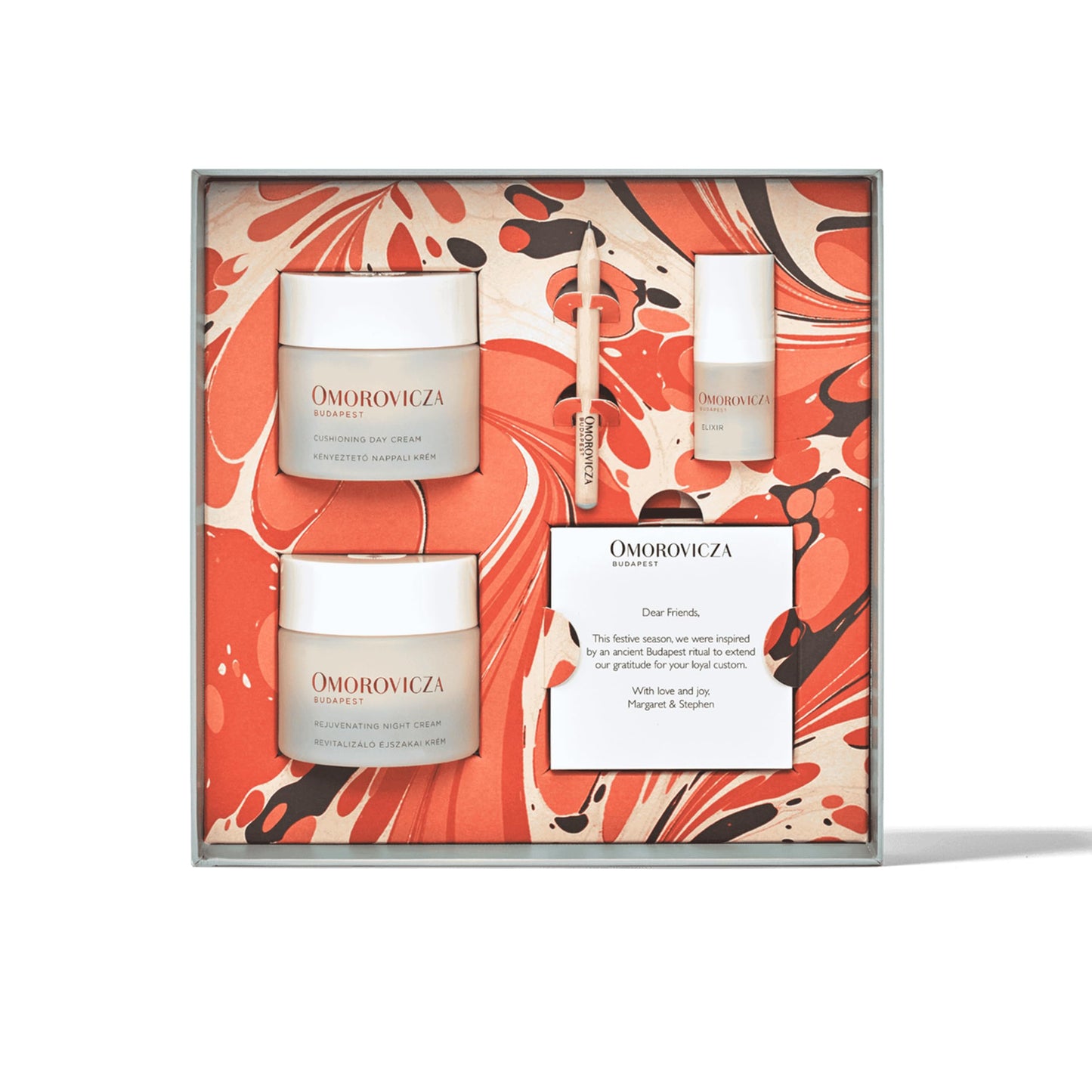 Omorovicza Night & Day Duo, AM/PM Anti-Aging Skincare Set with Cushioning Day Cream & Rejuvenating Night Cream to Firm, Plump & Restore Skin Hydration, Christmas Gifts & Stocking Stuffers