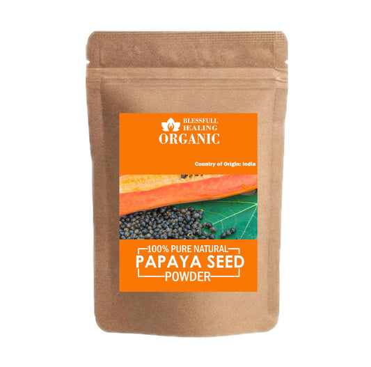 Blessfull Healing Organic 100% Pure Natural Papaya Seed Powder | 300 Gram / 10.58 oz