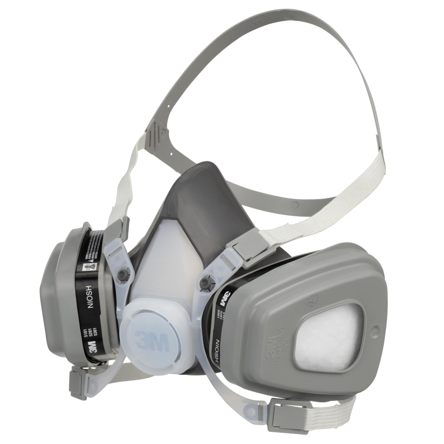 3M Half Facepiece Disposable Respirator Assembly 51P71, NIOSH Approved, Organic Vapor/P95 Respiratory Protection (OV/P95), Small, Permanently Attached Cartridges, 1 Unit