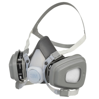 3M Half Facepiece Disposable Respirator Assembly 51P71, NIOSH Approved, Organic Vapor/P95 Respiratory Protection (OV/P95), Small, Permanently Attached Cartridges, 1 Unit