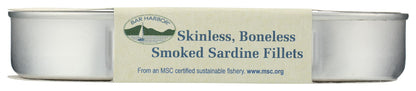 Bar Harbor Wild Smoked Sardine Fillets, Skinless Boneless, 6.7 Ounce