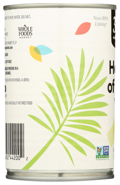 365 by Whole Foods Market, Whole Hearts Of Palm, 14.1 Ounce