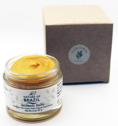 Vulva Balm - Intimate Skin Moisturizer for Dryness, Itching & Menopause Relief - Hormone Free, 100% Natural & Organic Ingredients - 2 oz