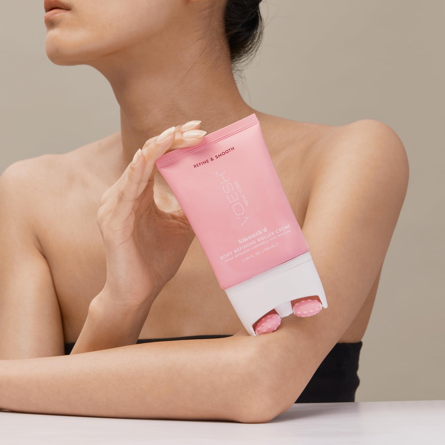 VOESH Smooth'd Body Refining Roller Creme, Vegan Beauty, Lymphatic Massage, Skin Smoothing, Celulite, Skin Hydrating, Body Lotion