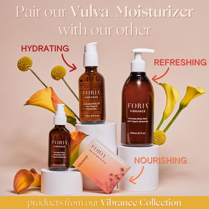 FORIA Vaginal Health Bundle - Ph Balanced, Organic, Natural - Everyday Vulva Moisturizer and Everyday Body Wash Bundle