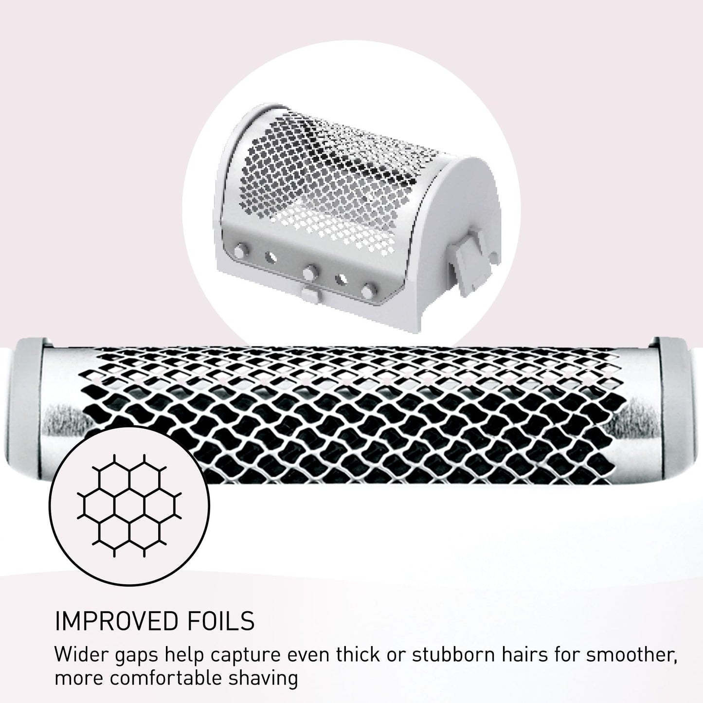 Panasonic Bikini Trimmer and Shaver for Women with 4 Attachments for Fast Easy Gentle Grooming in Intimate Areas, Use Wet/Dry, Electric Razor, Battery-Operated – ES-WV62-H (White/Silver)