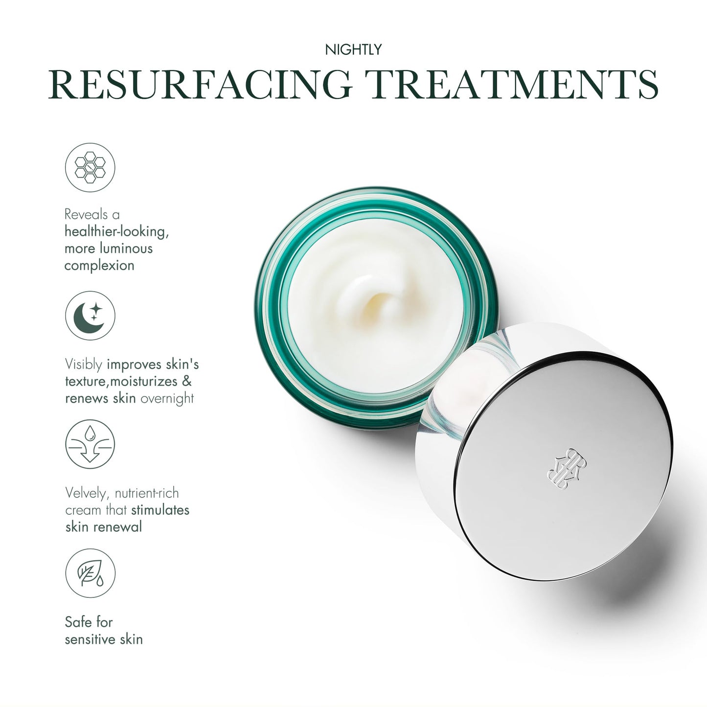 RéVive X Lele Sadoughi Renewal Night Cream ArtJar - Anti Aging Face Cream for Gentle Exfoliation & Skin Renewal - Enriched with Glycolic Acid to Help Visibly Improve Skin Texture (2.5oz)