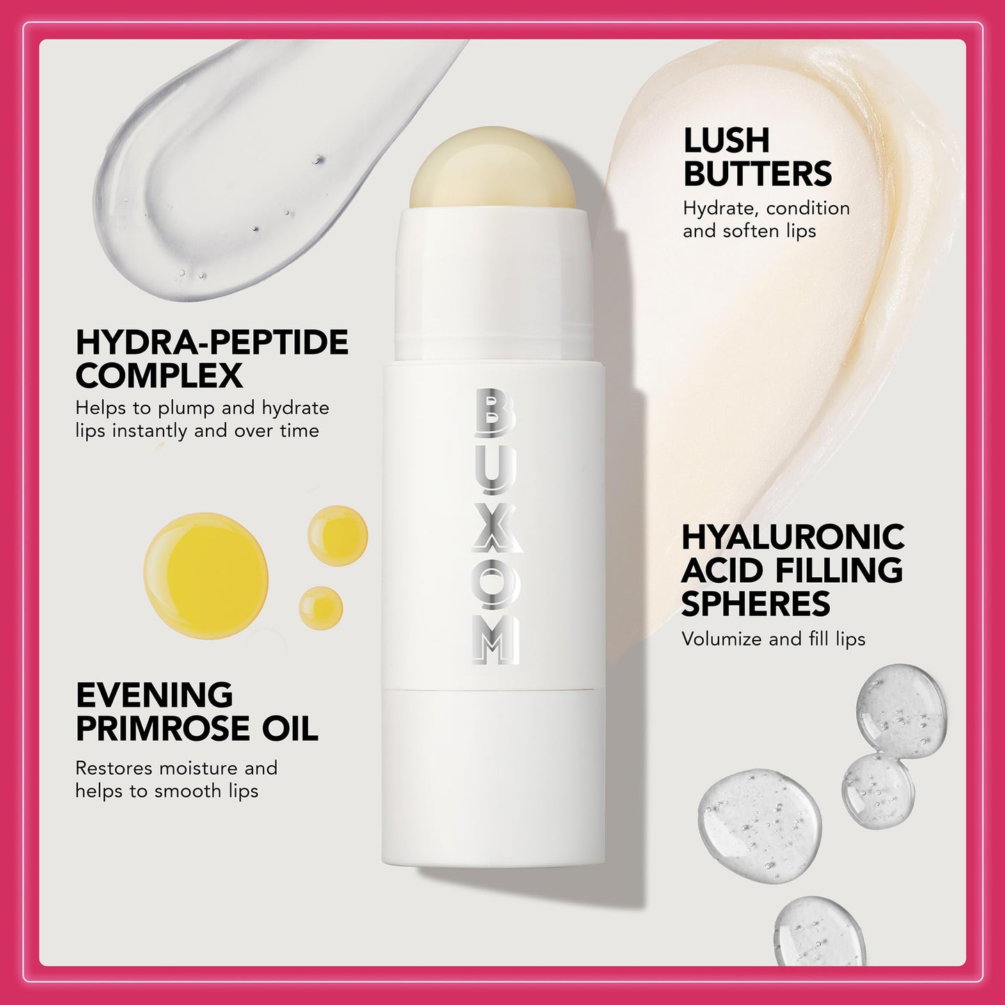 BUXOM Power-Full Plumping Lip Balm, Intense Lip Repair Butter