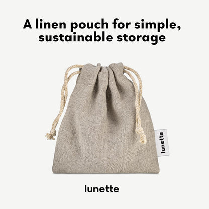 Lunette Menstrual Cup Reusable BPA Free Period Cup with 12-Hour Leak Free Comfort - Soft 100% Medical-Grade Silicone - Eco-Friendly Pad & Tampon Alternative – Vegan - Made in Finland - Size 2 Blue