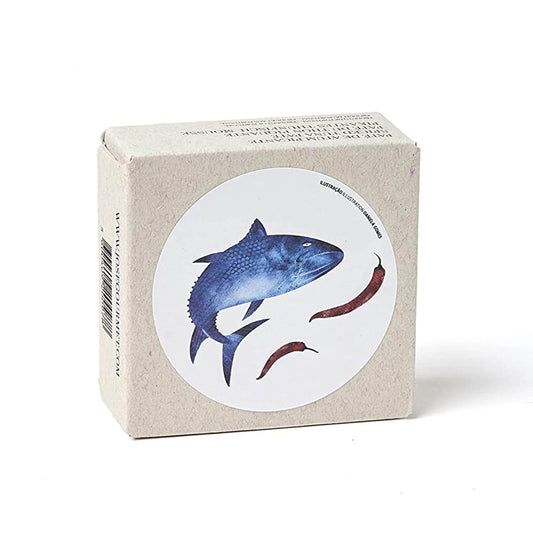 Canned Spiced Tuna Paté by Jose Gourmet, Wild Caught Portuguese Tuna, Tinned Fish Paté, High Protein Sustainable Seafood Snacks, Omega 3, Fair Trade, 75g Can