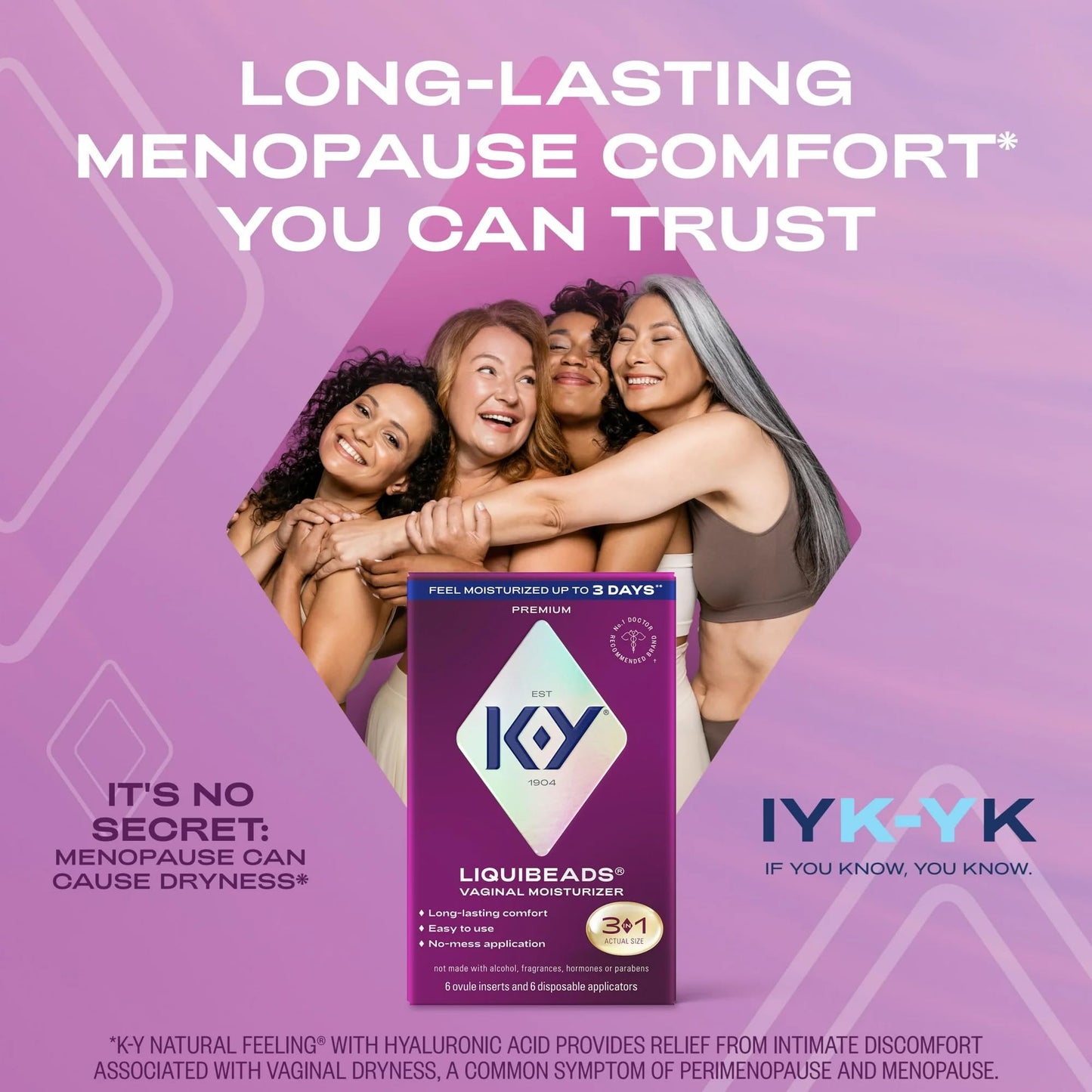 K-Y Liquibeads Vaginal Moisturizer for Women, Silicone Lube Vaginal Suppository, Vaginal Lubricant Helps Reduce Pain Due to Vaginal Dryness, 6 Vaginal Suppositories & 6 Vaginal Applicators
