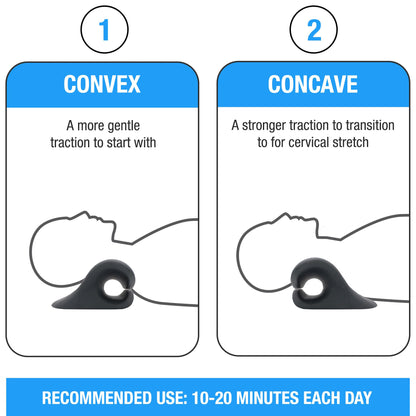 HealthSmart Neck & Shoulder Traction Device, Neck & Shoulder Relaxer, Magnetic Therapy, Cervical Spine Alignment and TMJ Relief, Neck Pain Relief, Black