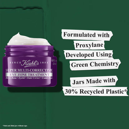 Kiehl's Super Multi-Corrective Eye Cream, Anti-Aging Cream that Lifts Brow Bone Area, Smooths and Firms Eye Lids, Bilberry Seed Extract and Collagen Peptide for Tighter and Smoother Looking Skin