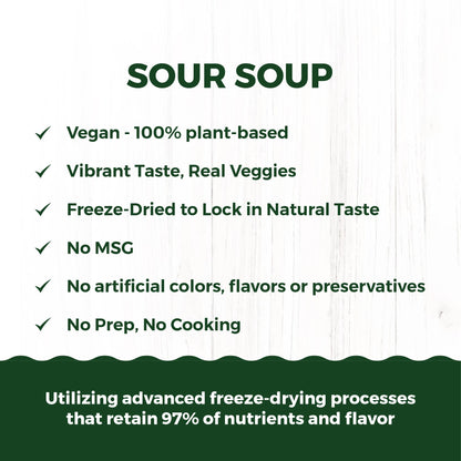 eHerbal Instant Freeze-Dried Sour Tomato Soup Cubes | Authentic Vietnamese Cuisine from Real Fresh Vegetables | Vegan, Quick & Delicious | 10 Servings, 120g (4.23oz)