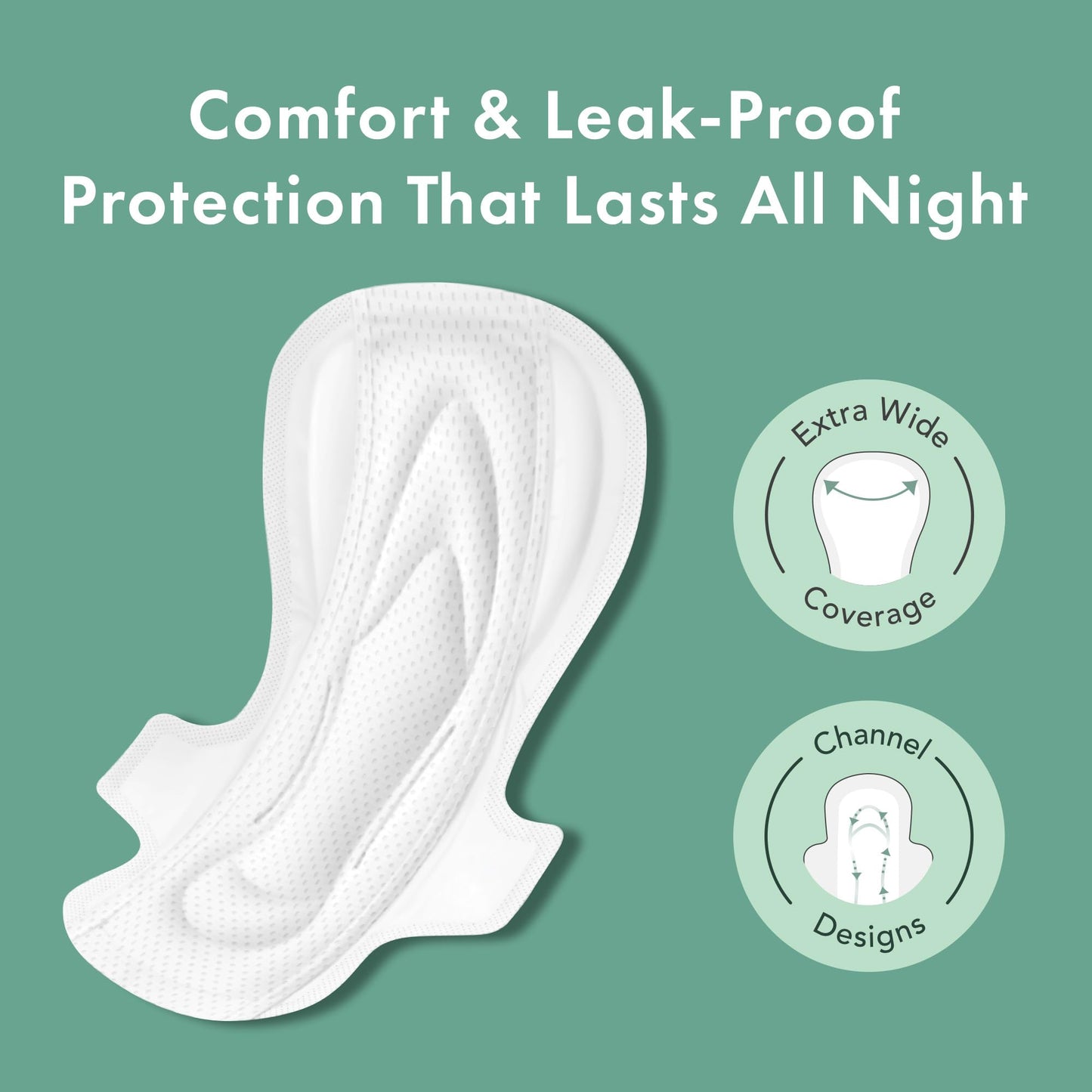 Rael Bundle - Foaming Feminine Cleansing Wash (2 Pack) & Extra Long Overnight Pad (12 Count)