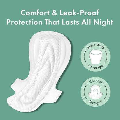 Rael Bundle - Foaming Feminine Cleansing Wash (2 Pack) & Extra Long Overnight Pad (12 Count)