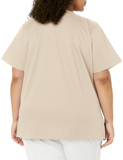 WonderWink Women's Wonderwork Women's Mock Wrap Scrub Top