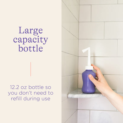 Lansinoh Upside Down Peri Bottle for Postpartum Care and Gentle Cleansing, 12.2 Ounce Bottle