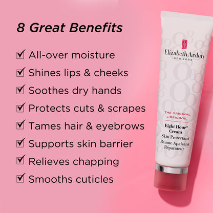 Elizabeth Arden Eight Hour Skin Protectant, All Purpose Beauty Salve, Moisturizing Balm for Body, Repairs Dry Hands, Cracked Feet, Chapped Lips & Cuticles, Limited Edition, 1.7 oz