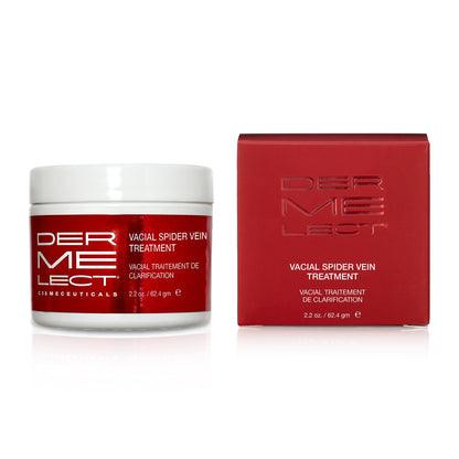 Dermelect Vacial Spider Vein Treatment for Body & Face Anti Aging Cream with Vitamin K, Allantoin, Hyaluronic Acid, Arnica, Shea Butter for Spider Veins, Red Threads, Uneven Skintone 2.2 oz