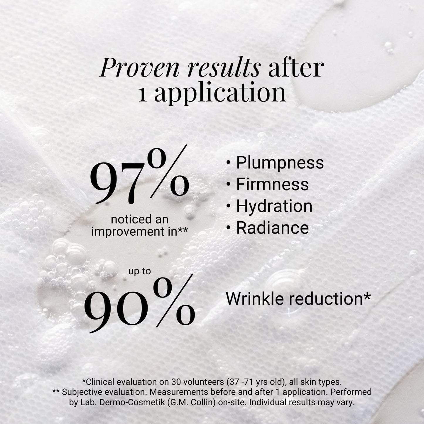G.M. COLLIN Biocellulose Facial Mask | Hydrating Sheet Mask | Deep Moisture for a Plump, Youthful Look and Anti-Aging Benefits