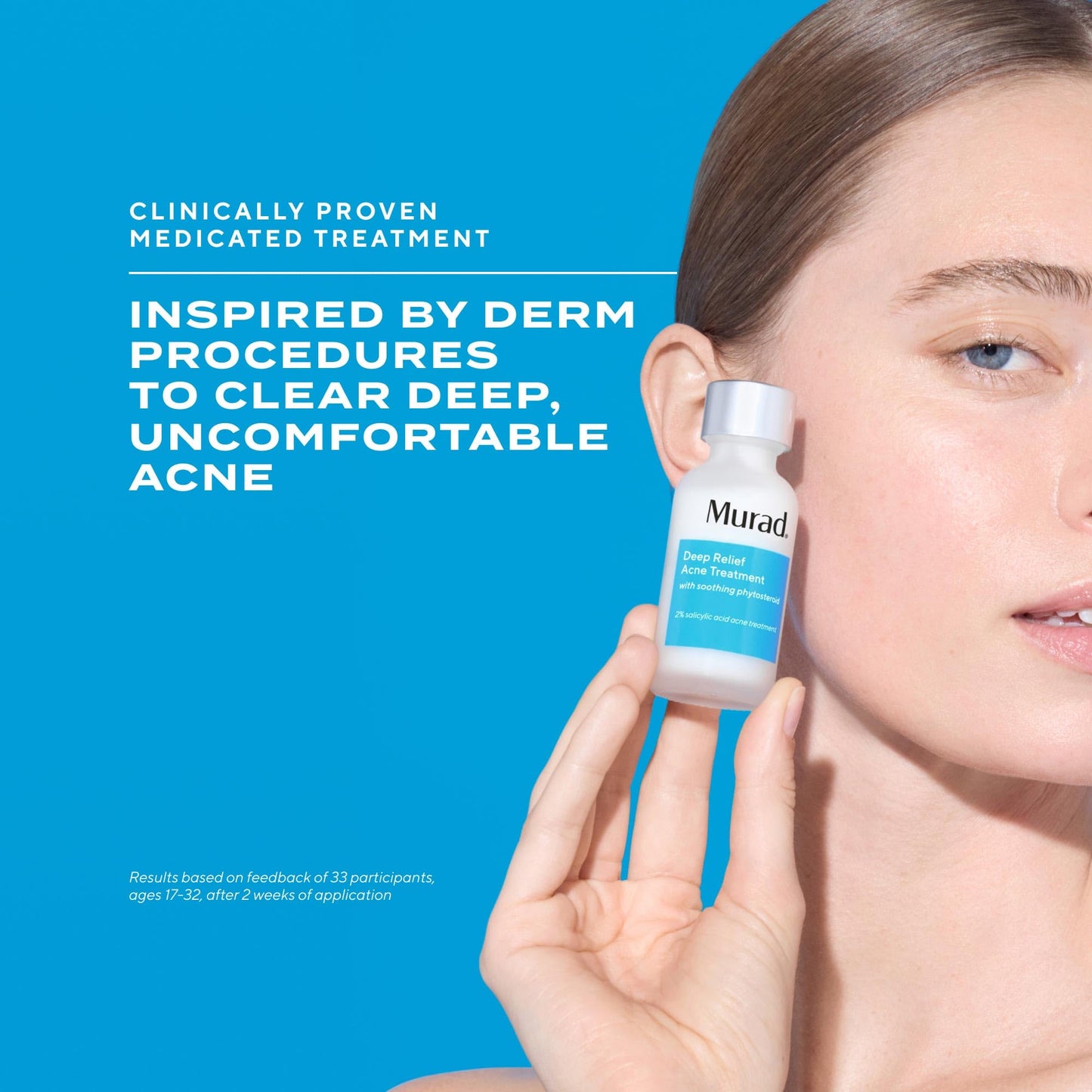 Murad Deep Relief Acne Spot Treatment with 2% Salicylic Acid – Patch-Like Liquid Treatment for Deep, Hormonal Acne & Breakouts – 1 Fl Oz