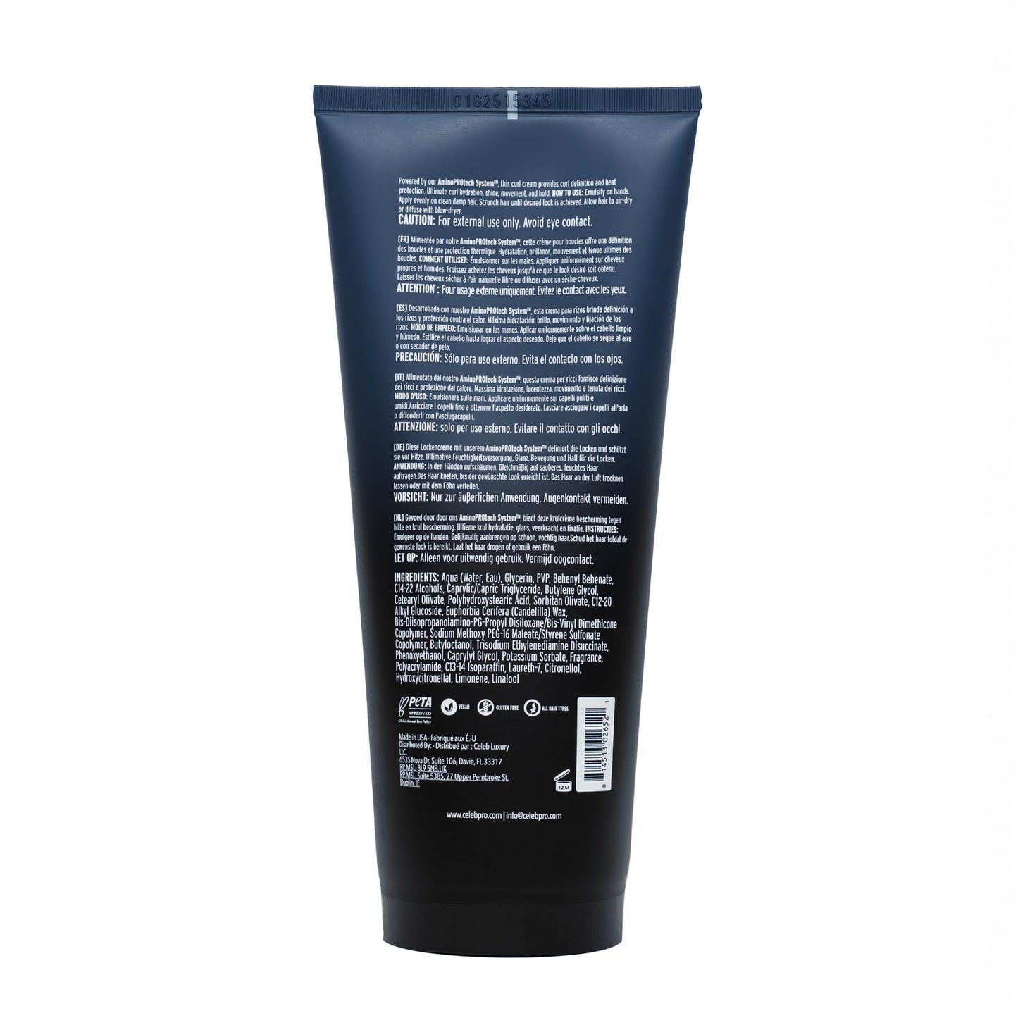 CelebPro BOUNCE Curl Cream, Hydrating Curl Cream for Defined Curly Hair, 6.7oz