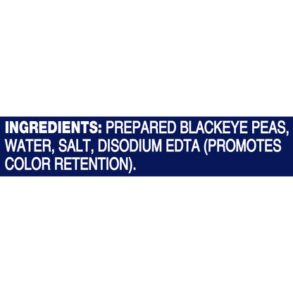 BUSH'S BEST 15.8 oz Canned Blackeye Peas, Source of Plant Based Protein and Fiber, Low Fat, Gluten Free, (Pack of 12)