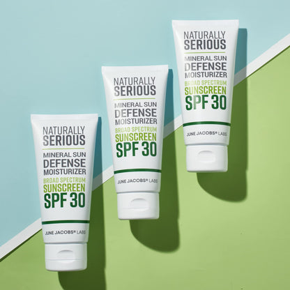 Naturally Serious | Mineral Sun Defense Moisturizer Broad Spectrum Sunscreen SPF 30, Mineral Sunscreen SPF 30, Sunscreen Moisturizer For Face, Vegan Skincare, Cruelty-Free Skincare