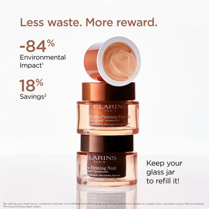 Clarins NEW Extra-Firming Night Moisturizer | Firming and Renewing Anti Aging Night Cream | Contains Collagen Polypeptide, Avocado Peptides & Niacinamide | Refillable | All Skin Types | 1.7 Ounces
