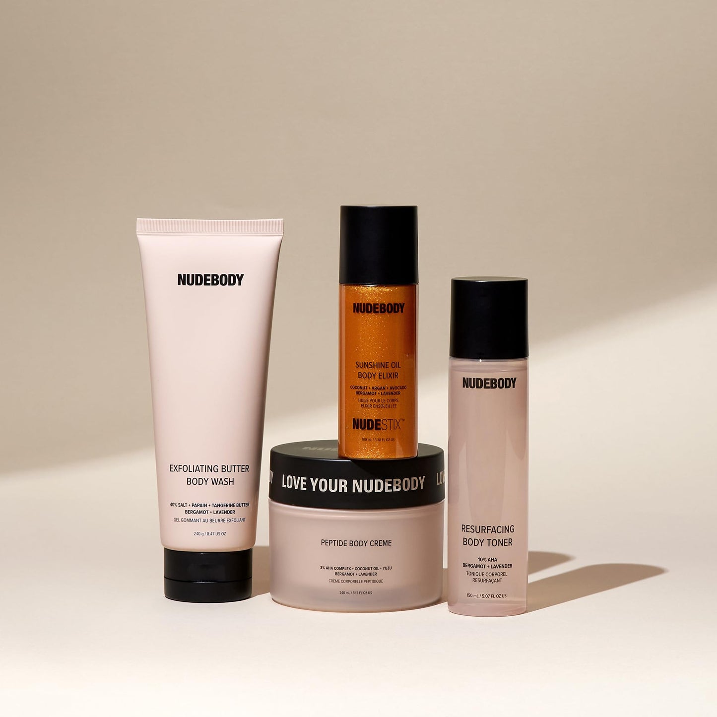 Nudestix Sunshine Oil Body Elixir – Hydrating with Gradual Tan & Golden Shimmer | Clean, DHA-Free | Coconut, Argan, Avocado & Squalane | Vegan