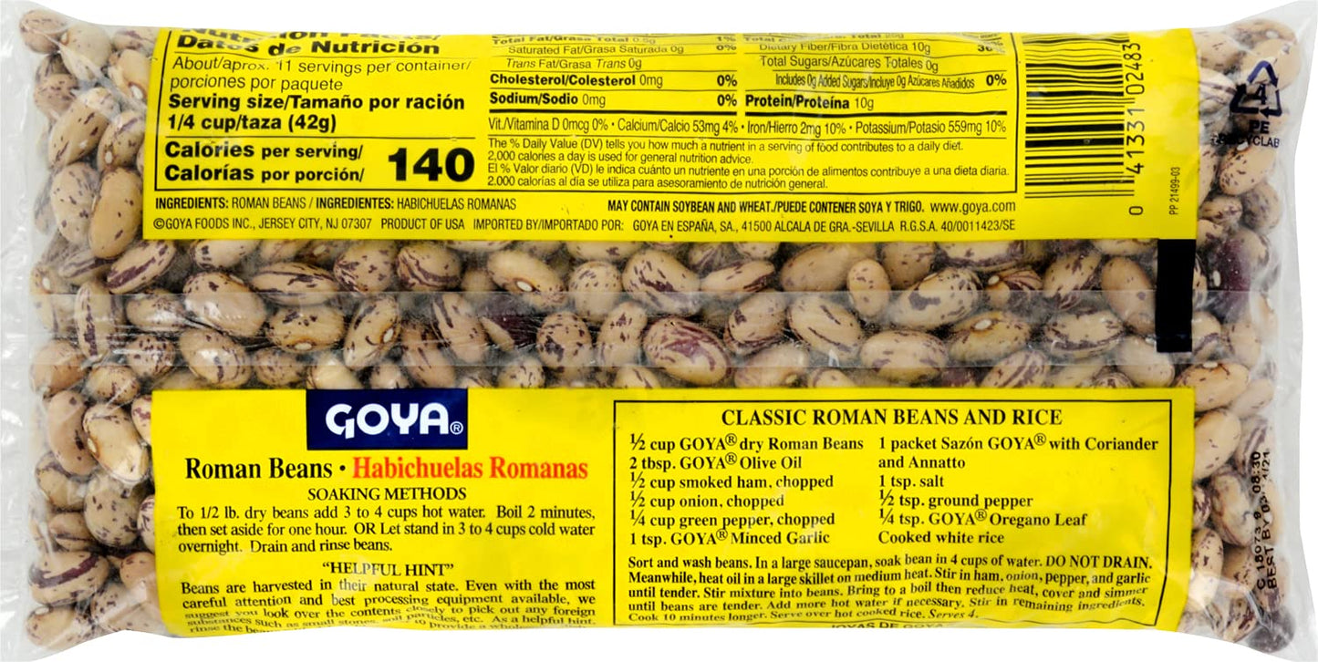 Goya Foods Roman Beans, 16 Ounce (Pack of 2)