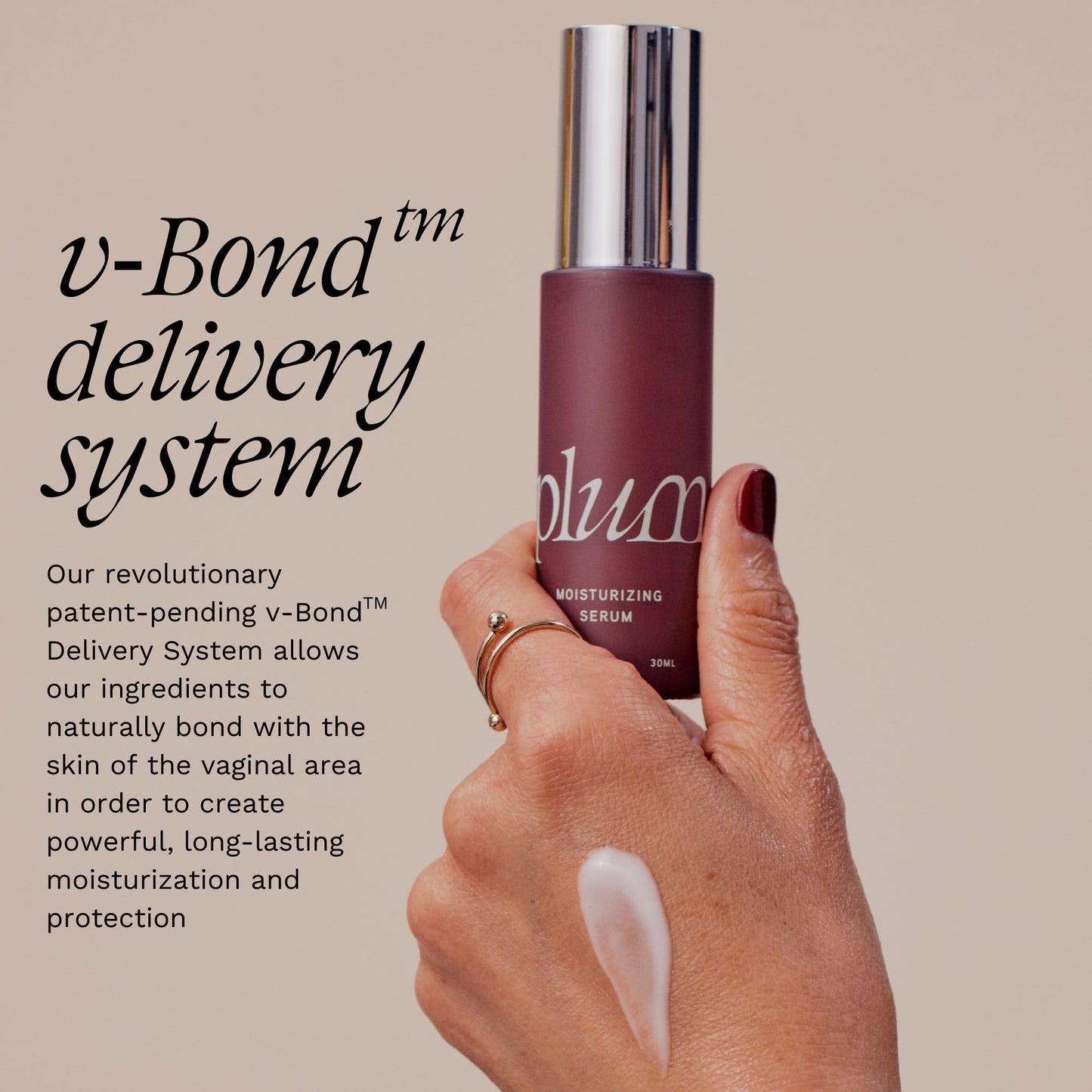 Vaginal Moisturizing Serum - Menopause Support for Long-Lasting Targeted Vaginal Dryness Relief, Drug Free, Hormone Free Vaginal Moisturizer, Drip Free - 1 oz