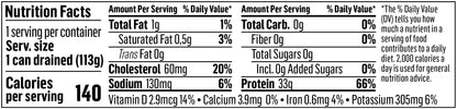 Sea Tales Solid White Albacore Canned Tuna in Water - No Salt Added - 100% Pole & Line Wild Sustainably Caught - BPA Free - High Protein Food - Keto Friendly - 5 oz. Cans (Pack of 12)