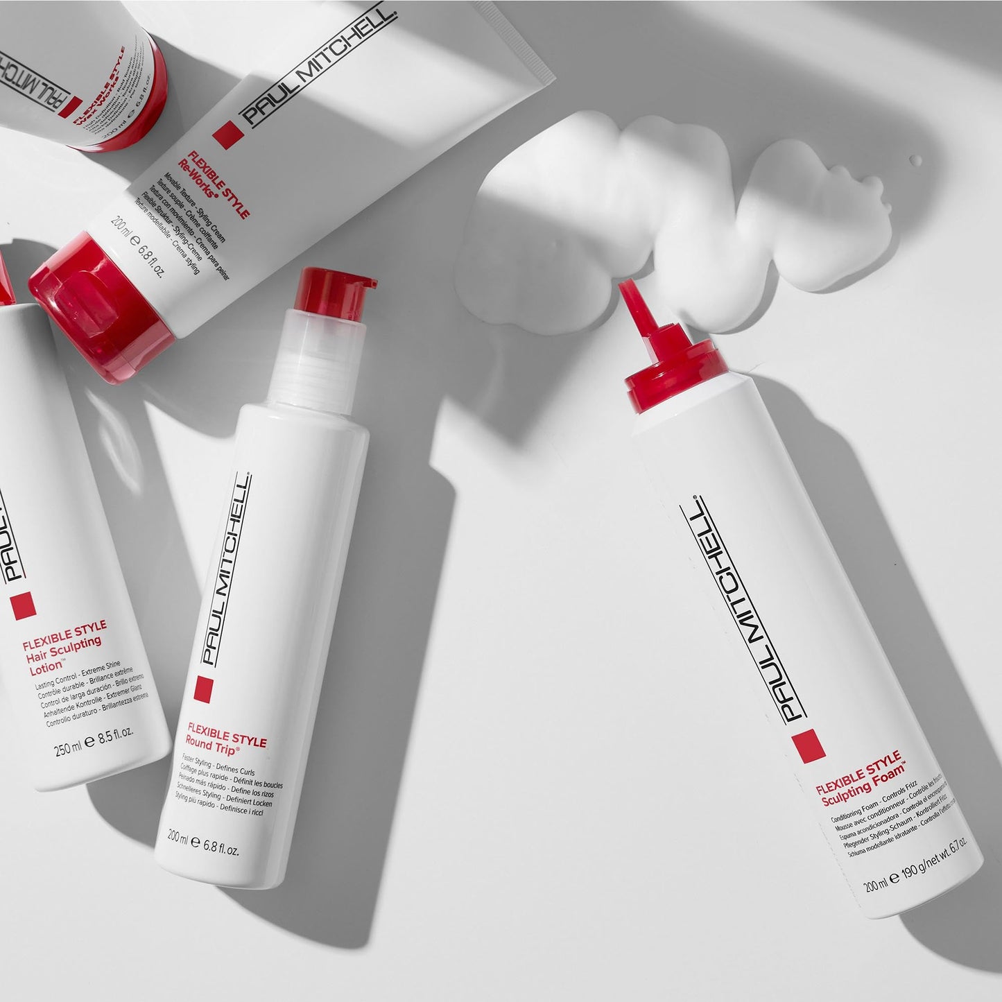 Paul Mitchell Sculpting Foam, Touchable, Flexible Hold + Frizz Control, For All Hair Types
