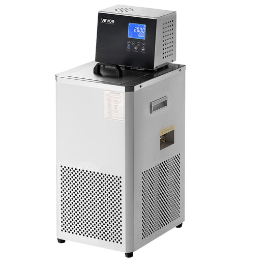 VEVOR Laboratory Chiller Circulator, -30℃-100℃, 6 L Internal and External Dual Circulation, Low Temperature Cooling Liquid Circulator Pump Chiller, Recirculating Chiller Water Bath for Laboratory