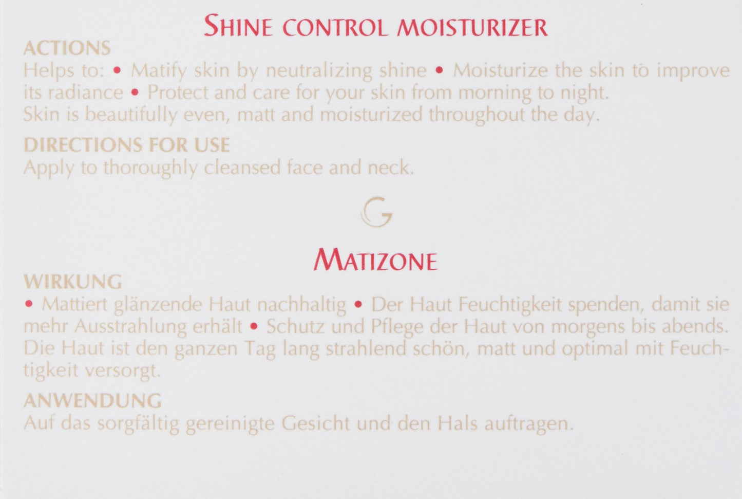 Guinot Matizone Shine Control Moisturizer, 1.6 oz